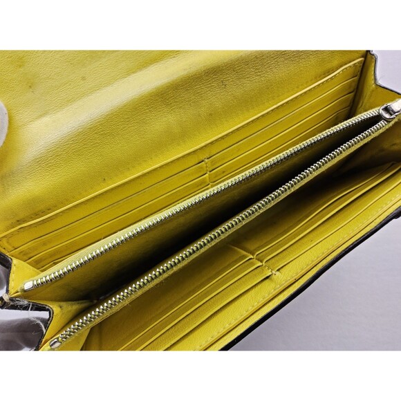 Celine Pebbled Leather Snap Full Size Long Wallet - Picture 13 of 16